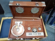 復古可攜式木盒收音機連CD播放機
