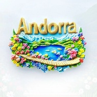 Andorra Fridge Magnet - Picturesque 3D Mountain Lake Souvenir Unique Pyrenees Gift for Travel & Tran