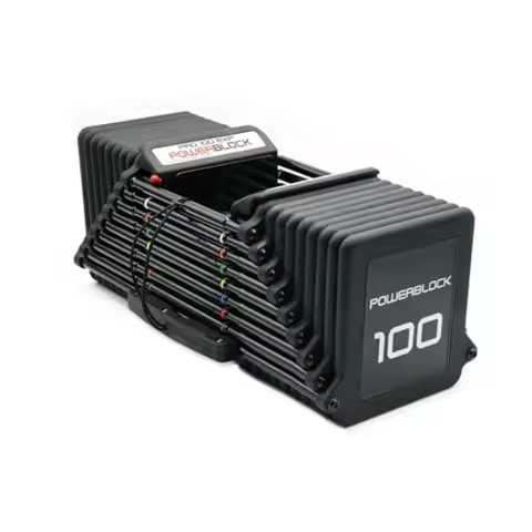 Pro 100 Adjustable Dumbbell Sold As A Single Unit 5-100 lb Dumbbell Durable Steel Build Innovative W