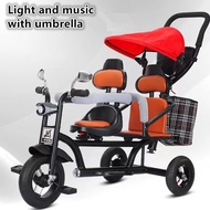 Double seat bicycles for kids children's pedal bike for kid bike Manned tricycle for girl