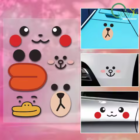 Cute and interesting emoji pack, car windows, motorcycle bumper stickers, decals, laptop luggage sti