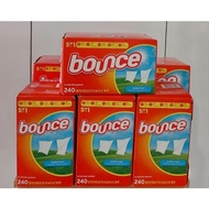Bounce Fabric Softener Laundry Dryer Sheets, Outdoor Fresh NEW 5in1, 240 Count