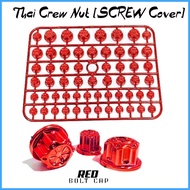 ❁ ♣ ✴ HONDA XRM 125 Body Parts Accessories 1Pad-58 Pieces Engine Cover Bolt Cap Cup Universal RED