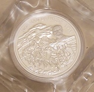 1998 白求恩醫生到達中國60週年精制紀念銀幣[中國及加拿大首次合作發行 1 安士的純銀幣各 1 枚]中國罕有首次發行唯一的純銀999.9銀幣