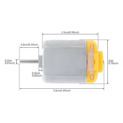 F130 DC Motor 3V-6V 13500-27000RPM High Speed Micro Motors for DIY Model Car/Model Ship