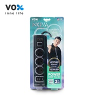 ปลั๊กไฟ ปลั๊กพ่วง VOX รุ่น NV-133U ปลั๊ก3ตา NOVA SERIES 1สวิตช์ 3ช่องเสียบ 3USB สายยาว 3 เมตร / 5 เม