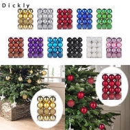Dickly 24pcs Christmas Baubles Christmas Baubles Christmas Tree Decorations Anniversary Wedding Chri