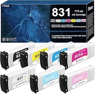831 831A Ink Cartridge 831A Latex Inks CZ682A CZ683A CZ684A CZ685A CZ686A CZ687A CZ706A 7-Pack 831 8