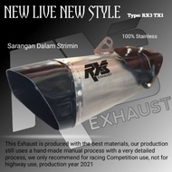 Original Racing Exhaust RX3 TX1 Silincer Only Universal Stainless