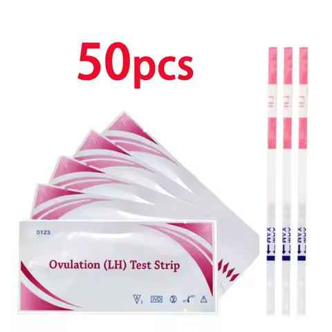 EGENS LH Tests Ovulation 50Pcs Urine Test Kit Household Strips Over 99% Accuracy Test Strips First R