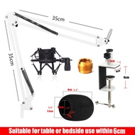 Chân đế micro với khung chống sốc và bộ lọc nhạc pop Tay treo đèn treo với kẹp chịu lực cao nâng cấp