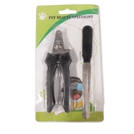 Dog nail cutter pet nail cutter Stainless dog nail clippers with nail file dog cat nail cutter