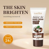 Hand cream Skin Coconut Oil Tube 60g. Sadoer Nourishes Hands White Soft Moist N567