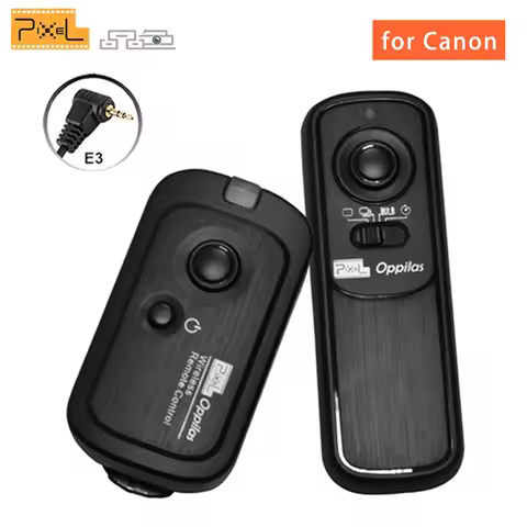 Pixel Oppilas RW-221 E3 Wireless Shutter Remote Control for Canon EOS RP R6 R7 R8 R10 90D 850D 200DI