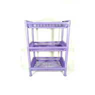 Evina Spice Rack Multipurpose Plastic 3-Tier Plate and Glassmie