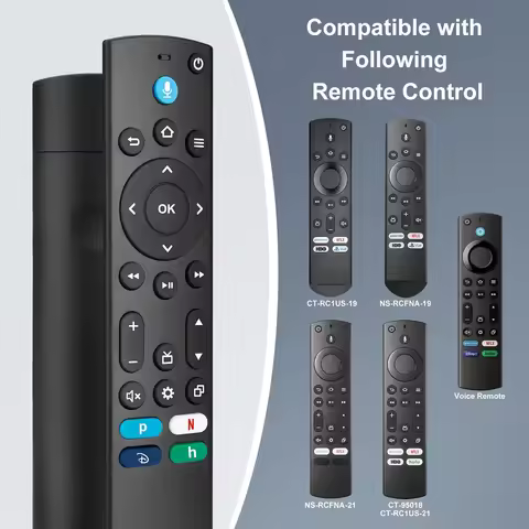 AMZ 4thReplacement for Fire-TV-Stick, for Insignia-Toshiba-Fire-TV-Remote-Control, for Fire Smart TV
