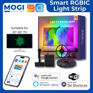 MOGI Tuya Wifi RGBIC LED TV Backlight Light Strip for 32-65" inch TV Smart Home Smart Life Alexa Google Assistant Siri