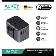 Aukey universal travel adapter 35w type c 4in1 PA-TA07