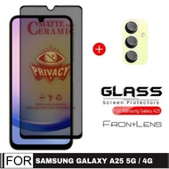 Tempered Glass Ceramic Anti Spy Samsung A25 4G / A25 5G / A15 4G / A15 5G 2023 + Tempered Glass Came