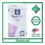 YaraMila 16-16-16 50KG 青肥 Compound Fertilizer Fertiliser Baja Kompaun Daun Sayur Leaves Vegetable Ya