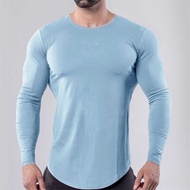 Men Compression Running t Long Sleeve Sport Tshirt Training Gym Shirt Bodybuilding Top Fiess Tights Man Football Jersey