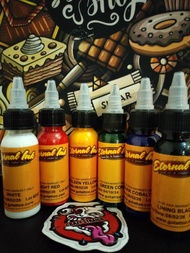 Tinta Tattoo Eternal 30ml satu set 6pcs warna random tato pigment ink pewarna tattoo 1oz