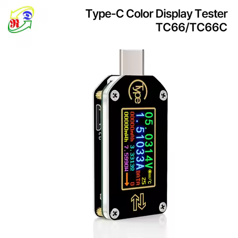 RD RU TC66 6-Digit 30V 5A Measurement Type-C PD trigger Bi-directional USB Tester