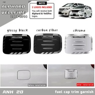 Vemart Toyota alphard anh20 2008-2014 car fuel cap trim cover garnish accessories