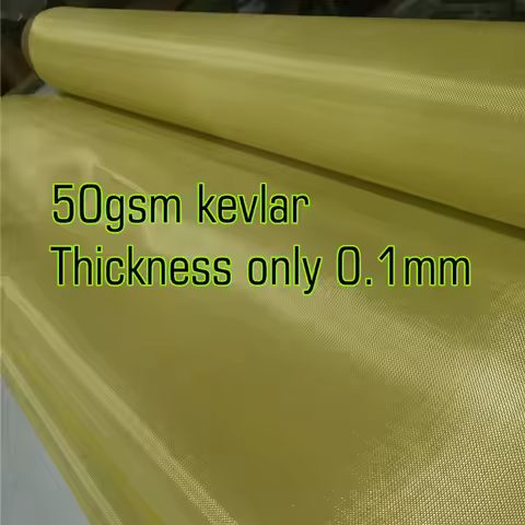 1100D 200D 50gsm/200gsm Yellow Kevlar Fabric PARA-ARAMID SYNTHETIC Aramid fiber Cloth plain NOMEX