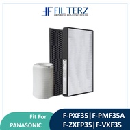Filterz fit Panasonic F-PXM35A F-PXF35 F-PMF35A F-ZXFD35X F-ZXFD35X F-VXM35A Replacement HEPA and Ca