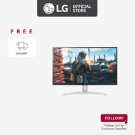 LG 27UP600K-W 27" UHD 4K IPS Display Monitor | VESA DisplayHDR™ 400 | Smart Energy Saving