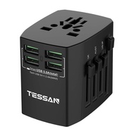 ✓☏♈TESSAN International Travel Plug Adapter,Universal Power Adapter, with 4 USB Sockets. Global All-in-One Socket Charge
