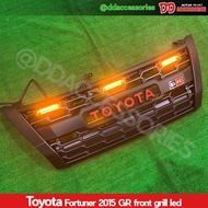 กระจังหน้า Fortuner 2015 2016 2017 2018 2019 GR logo แดง มีไฟ led bar สวยมาก