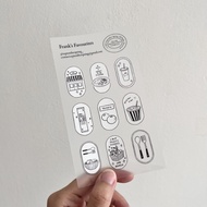 Frank’s Favourites - Transparent Sticker Sheet by September Spring