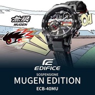 佐敦門市 現貨 100% 全新 Casio EDIFICE X MUGEN ECB-40MU-1A ECB-40MU ECB-40 無限 賽車 Honda Car Racing Limited Edition 聯乘 Collaboration crossover 熱賣 人氣 Alcantara Strap 一年保養