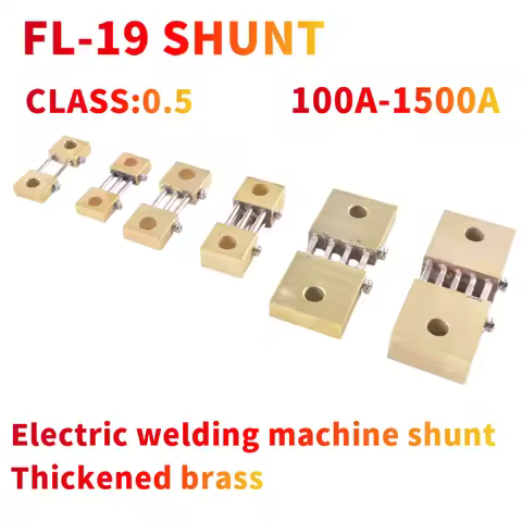 FL-19A Shunt 100A 200A 300A 400A 500A 600A 750A 75mV Welding Machine Brass Resistor DC Shunts For Cu