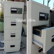 RPF Fireproof CHUBB 4 Laci Brankas Filling Cabinet Tahan Api Bekas