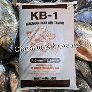 KB-1 makan ikan talapia 20kg Sesuai untuk semua ikan sungai cepat jadi beware fish food 20kg