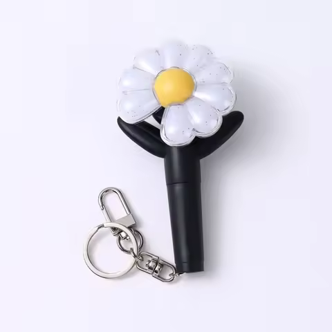 Kpop Idol GD Mini Lightstick Keyring G-DRAGON Support Glow Stick Key Chains Fans Gift