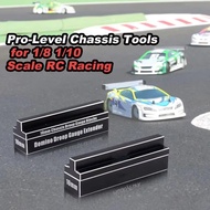 10mm Aluminum Alloy Chassis Sag Block, RC Chassis Measuring Tool, Suitable for 1/10/8 RC Motor Home 