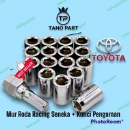 Terlaris Mur Roda Seneka Racing Baut Lugnut Mobil Toyota Avanza Bahan Baja Original