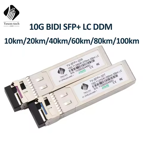 10g bidi sfp Module Transceiver SFP+ BIDI 10KM,20km,40km,60km,70KM,80KM,100KM LC 1270/R1330nm Compat