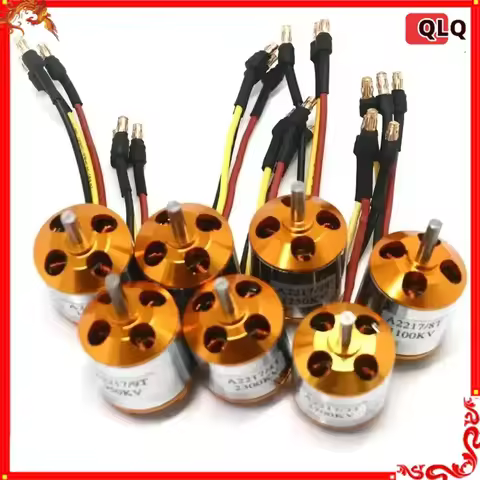 XXD A2217 2217 950KV 1250KV 1500KV 2300KV Outrunner Brushless Motor For RC Airplane Aircraft Plane Q