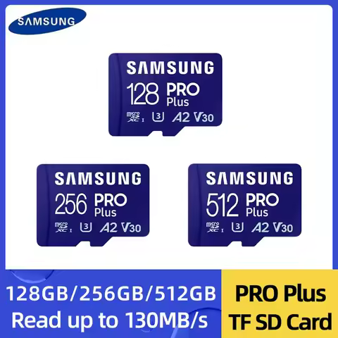 SAMSUNG Memory Card PRO Plus MicroSD Card 128GB 256GB 512GB 1TB 180MB/s C10 U3 V30 Microsd Micro SD 