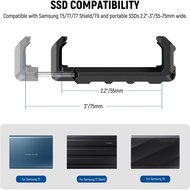 NEEWER SSD Holder Mount, with Cold Shoe for Samsung T5 T7 T9, SSD Clamp Compatible with Neewer Small