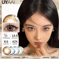UYAAI x FRESHLADY 1 คู่/2 ชิ้นคอนแทคเลนส์สี FOG PEARL / OMG Dolly Raquelle filter คอนแทคเลนส์รายเดือ