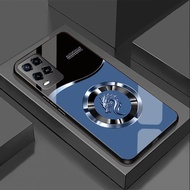 Ốp Lưng cho OPPO A54 A54 5G Mặt kính cường lực cao cấp Họa tiết RỒNG VÀNG