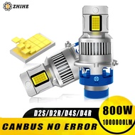 2PCS D2S D4S LED Car Headlight Bulb HID D2R D4R Canbus Xenon Turbo Lamp Motorcycle Lights Plug&Play 