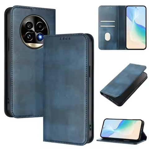 Magnetic Wallet Case For Realme 14 X 13 12 Pro+ Plus 14 Pro Lite Leather Flip Cover For Realme 14 St