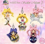 Bandai 美少女戰士 Sailor Moon Twinkle Dolly 3 (全套5隻) 日版 靚盒 月野兔 豆釘兔 倩尼迪公主 露娜P Black Lady